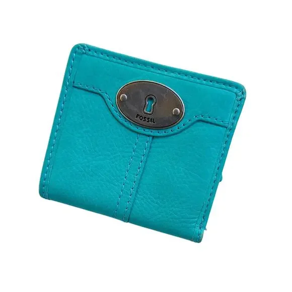 Fossil Bags Fossil Marlow Turquoise Leather Small Bifold